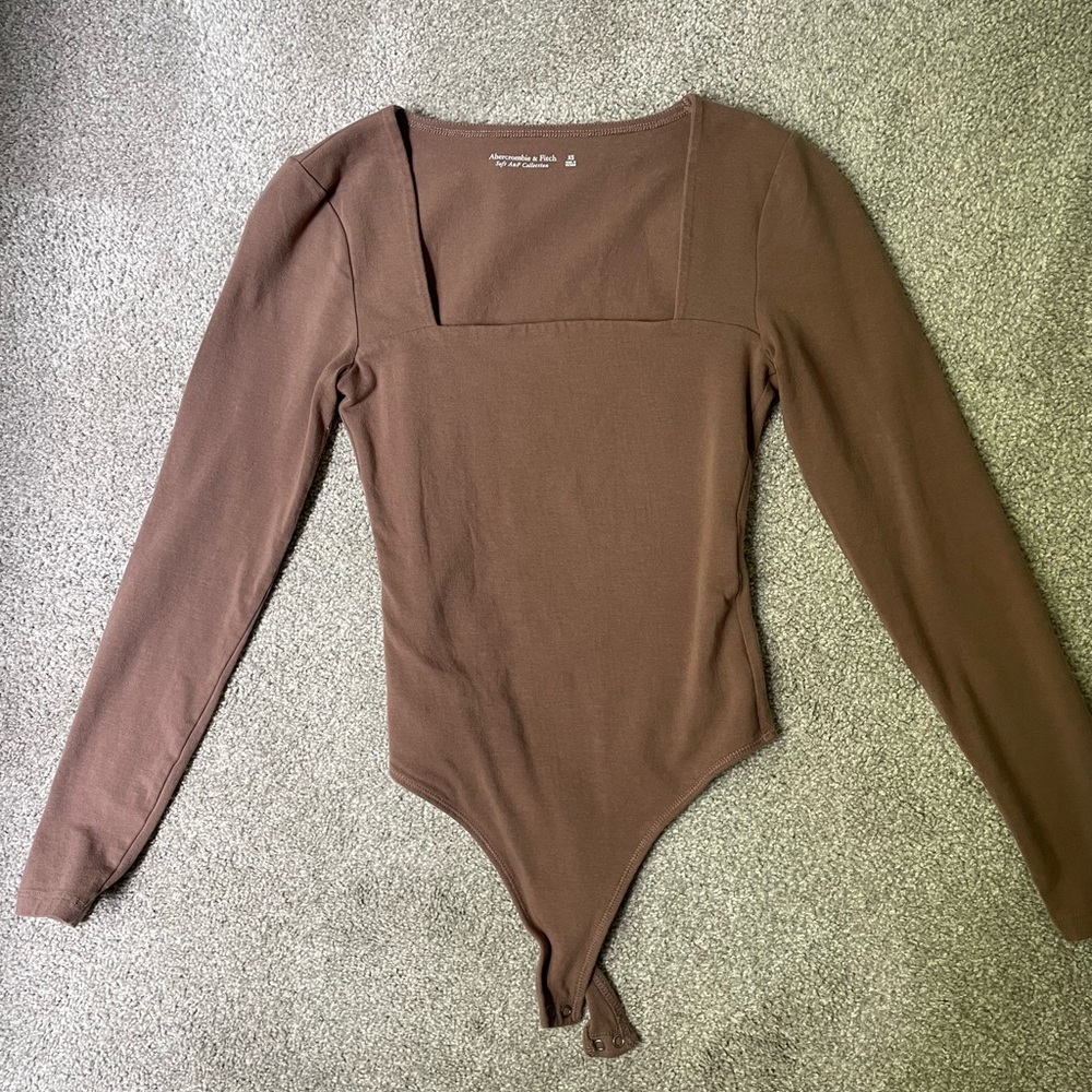 Abercrombie & Fitch Bodysuit in Brown